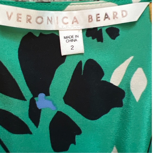 VERONICA BEARD Green printed dress, Size: 2 - Picture 10 of 10